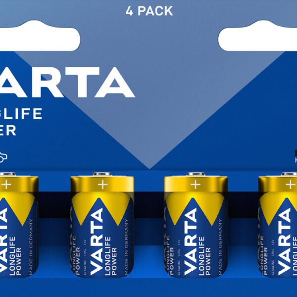 VARTA Alkaline Batterijen Longlife Power, C (Baby), 4 stuks