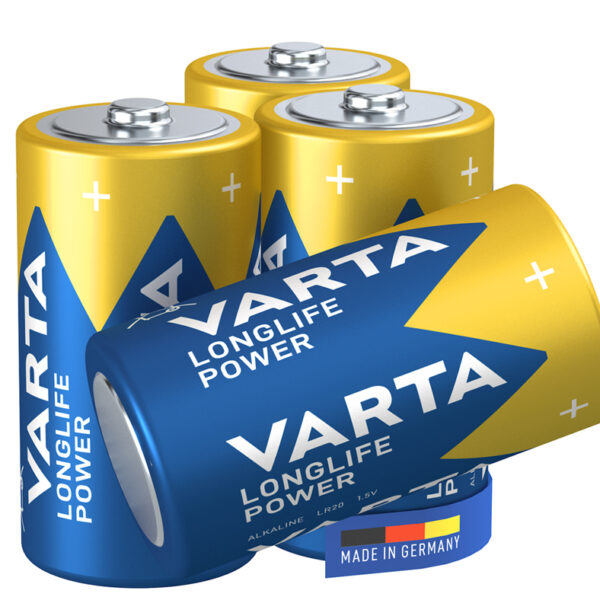 VARTA Alkaline Batterijen Longlife Power, C (Baby), 4 stuks
