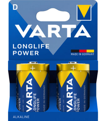 VARTA Alkaline Batterij Longlife Power, Mono (D), 2 stuks