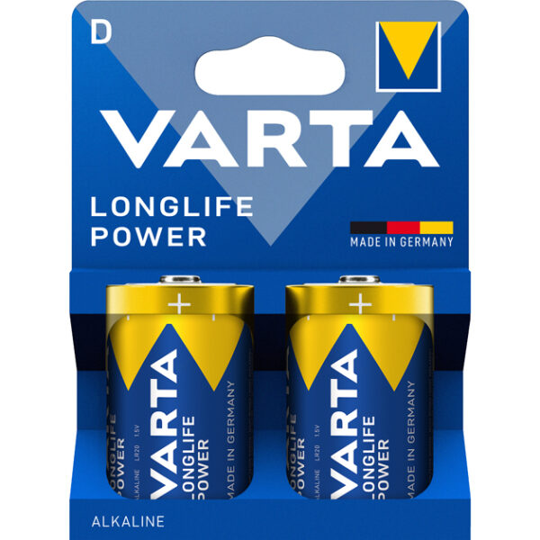 VARTA Alkaline Batterij Longlife Power, Mono (D), 2 stuks
