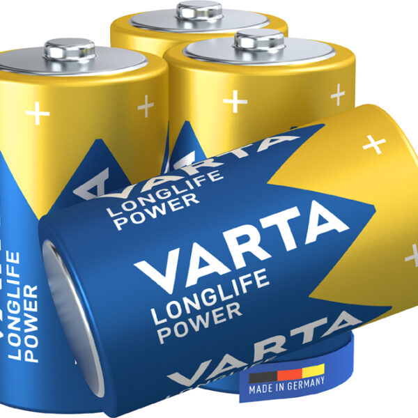 VARTA Alkaline Batterij Longlife Power, Mono (D/LR20), 4 stuks