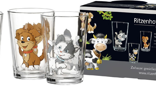 Ritzenhoff & Breker Drinkglazen BOERDERIJDIEREN, set van 3