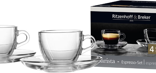 Ritzenhoff & Breker BARISTA espressoset, 4-delig
