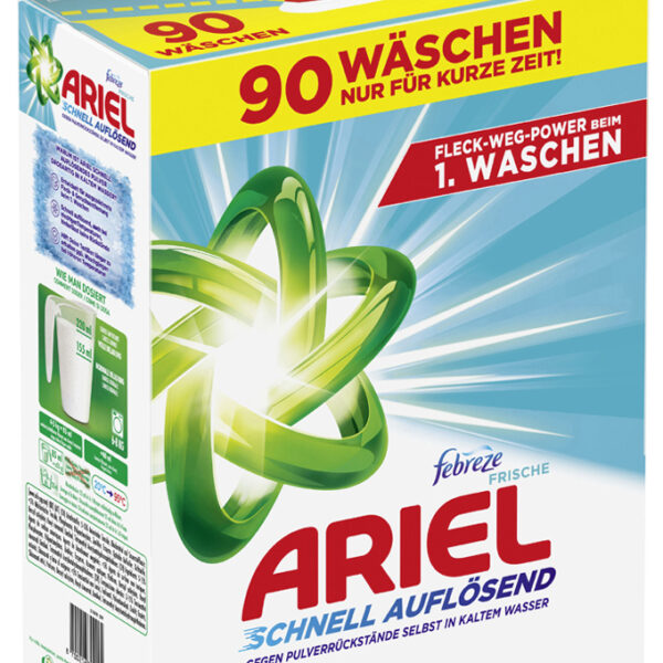 ARIEL Waspoeder febreze Fresh, 4,95 kg - 90 wasbeurten