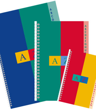 Overwinnaar spiraalgebonden notaboek - dubbele spiraal, 90 x 140 mm