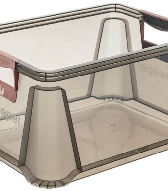 keeeper Opbergbox 'luis', 20 liter, transparant-grijs