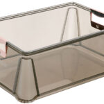 keeeper Opbergbox Luis 45 liter grijs transparant