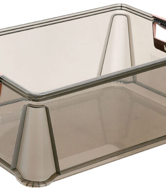 keeeper Opbergbox Luis 45 liter grijs transparant