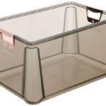 keeeper Opbergbox 'luis', 64 liter, grijs-transparant