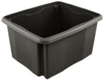 Bewaarbak 'emil eco', 24 liter, grafietkleur.