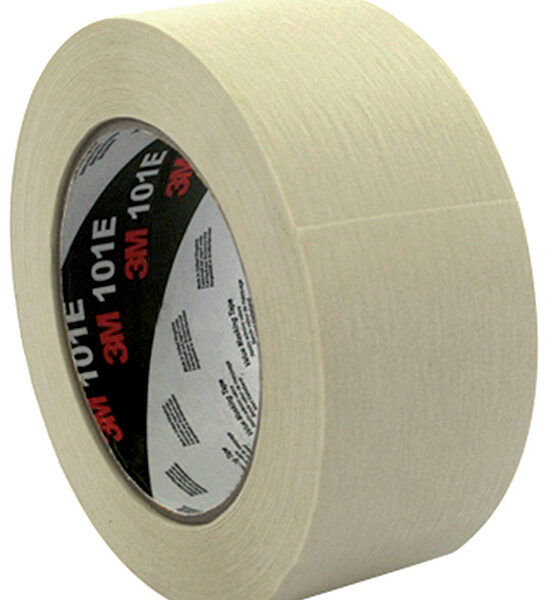 3M Crêpe plakband 101E, 30 mm x 50 m, papier, beige