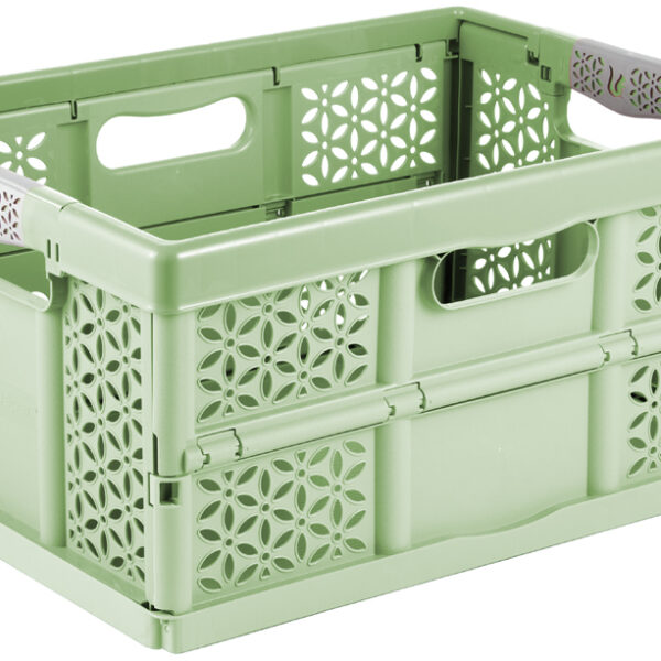 keeeper Professionele opvouwbare opbergbox 'eco lea', 32 liter, grasgroen