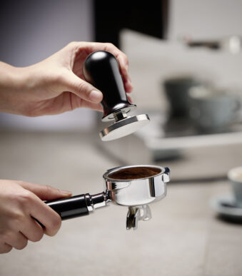 APS Tamper van roestvrij staal, met drukregeling