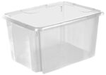 Opbergdoos 'Emil', 45 liter, natuurtransparant