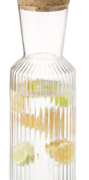 APS Glazen karaf LINES, 1,0 liter, transparant