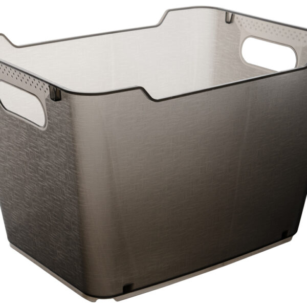 Opbergdoos Lotta, 20 liter, kristalgrijs