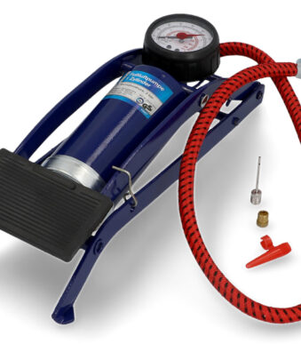 Voetluchtpomp met ééncilinderunit, blauw