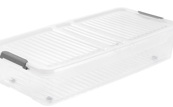 Onderbedbak 'leo', 33 liter, transparant