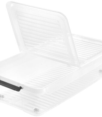 Onderbedbak 'leo', 33 liter, transparant
