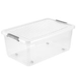 Opbergbox 'leo', 37 liter, transparant