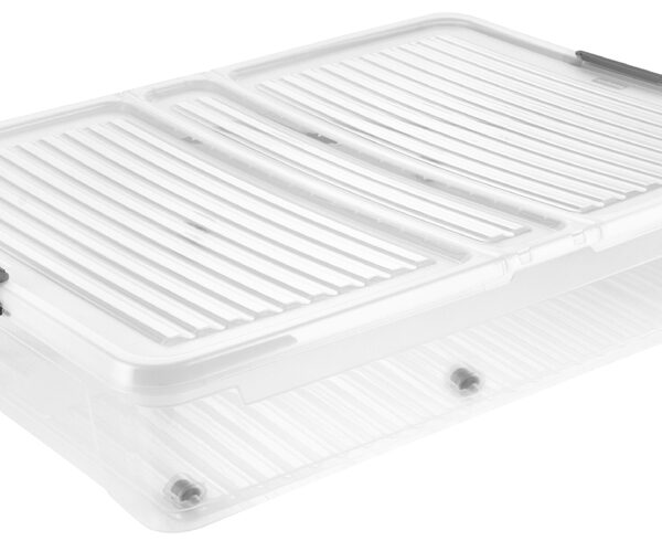 Onderbed-opbergbox 'leo', 53 liter, transparant