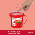 Sistema Magnetronbeker Medium Soup Mug, 650 ml, rood