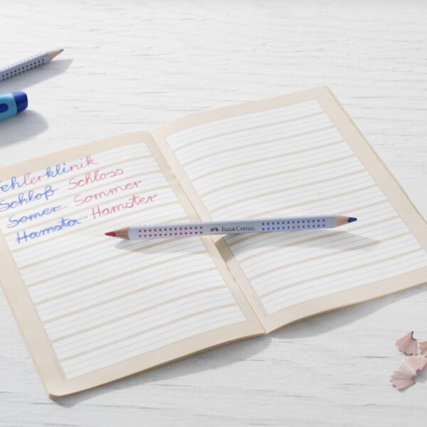 FABER-CASTELL Jumbo GRIP tweekleurig lettergreeppotlood
