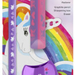 FABER-CASTELL Eenhoorn schrijfset Jumbo, paars, 3-delig