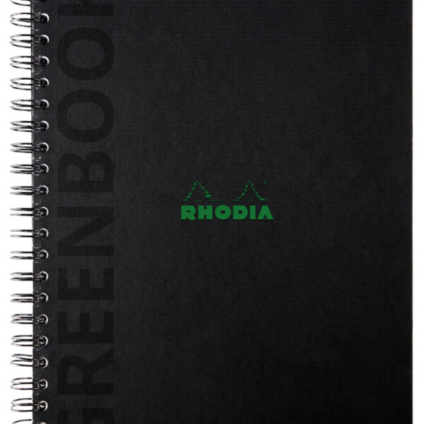 RHODIA Collegeblok GREENBOOK, A4+, geruit, zwart