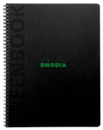 RHODIA Collegeblok GREENBOOK, A5+, geruit, zwart