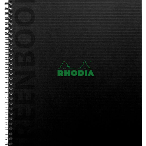 RHODIA Collegeblok GREENBOOK, A5+, geruit, zwart
