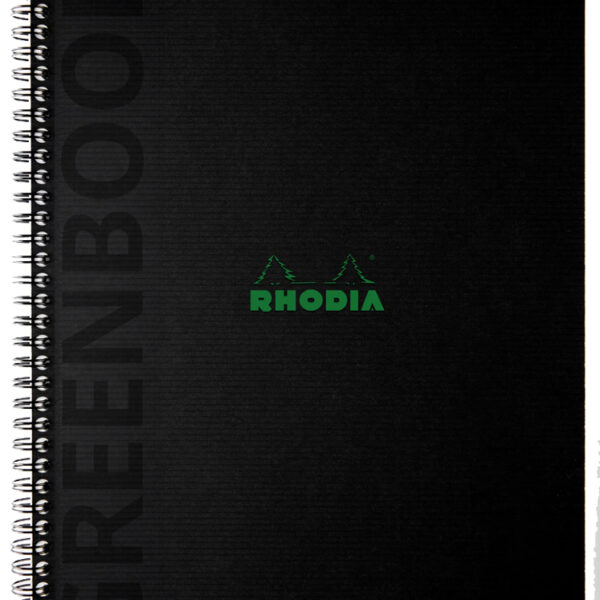 RHODIA Collegeblok GREENBOOK, A4+, geruit, zwart