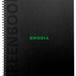 RHODIA Collegeblok GREENBOOK, A5+, geruit, zwart