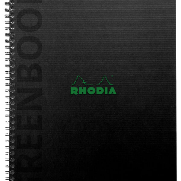 RHODIA Collegeblok GREENBOOK, A5+, geruit, zwart