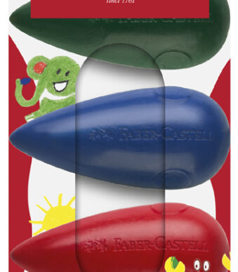 FABER-CASTELL Waskrijtjes, kartonnen etui met 4 stuks