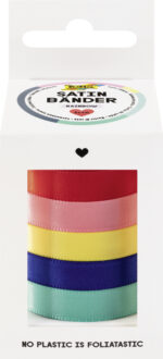folia Satijnen lintenset RAINBOW, diverse kleuren