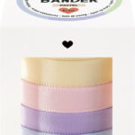 Folia Satijnlint Set PASTEL, diverse kleuren