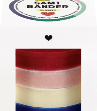 Folia fluwelen lint set Classic, gesorteerd op kleur