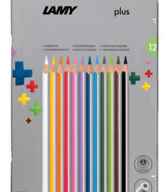 LAMY driekantige kleurpotloden plus, metalen etui 12 stuks