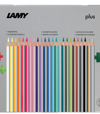 LAMY driekantige kleurpotloden plus, metalen etui 24 stuks