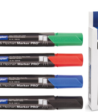 magnetoplan PRO+ markers voor whiteboard en flipover, gesorteerd