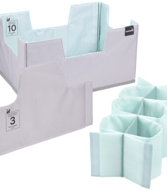 keeeper Boodschappen organizer set 'nea', Maat XL, grijs/aquamarijn