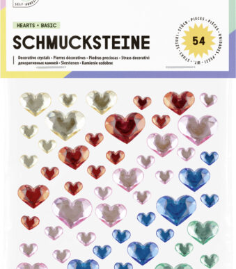 folia Sierstenen HEARTS BASIC, zelfklevend