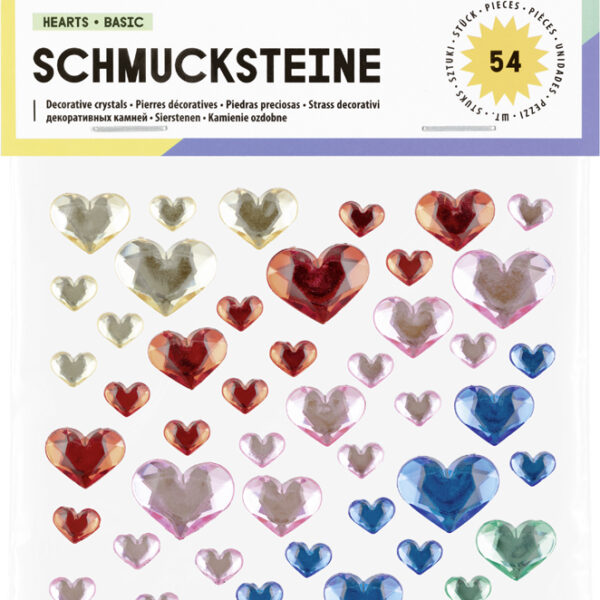 folia Sierstenen HEARTS BASIC, zelfklevend
