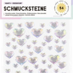 folia zelfklevende decoratiestenen hartjes iriserend