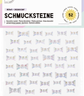 Folia sierstenen strikjes iriserend, zelfklevend