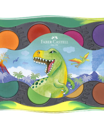 FABER-CASTELL Dino verfdoos CONNECTOR, 12 kleuren