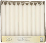 STARPAK Tafelkaarsen, 21 mm, wit, set van 30