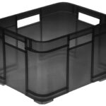 Bewaardoos middelgroot 'bruno', 16 liter, grijs