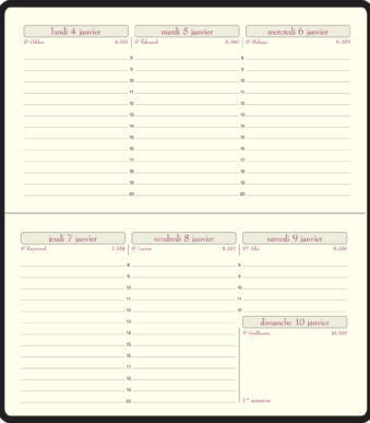 Exacompta Compacte Agenda 2025, Cassandra
